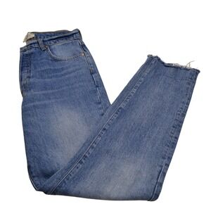 WE THE FREE by Free People Womens Denim Jeans Size 29 Distressed Frayed Hem